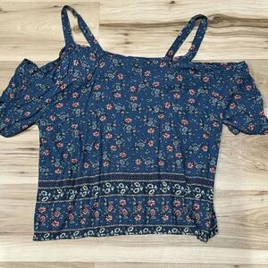 Gypsies and Moondust Bohemian Cold Shoulder Top Women’s Large
